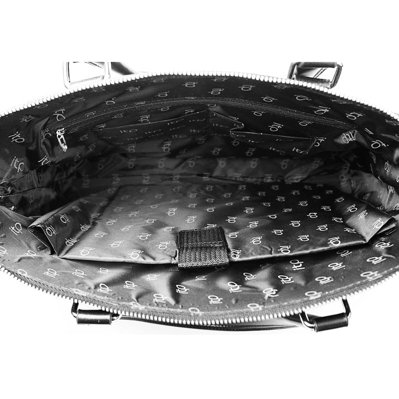 Men's Business Leather First Layer Cow Computer Men's Handbags
