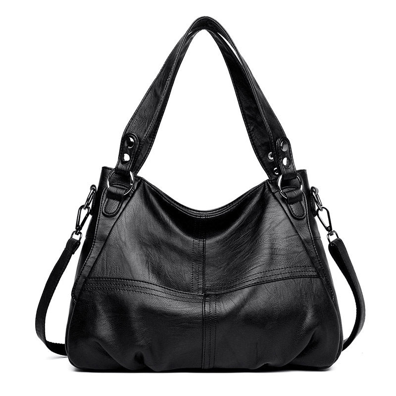 Women's Retro Mom Large Capacity Soft Leather Handbags