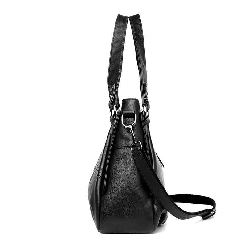 Women's Retro Mom Large Capacity Soft Leather Handbags