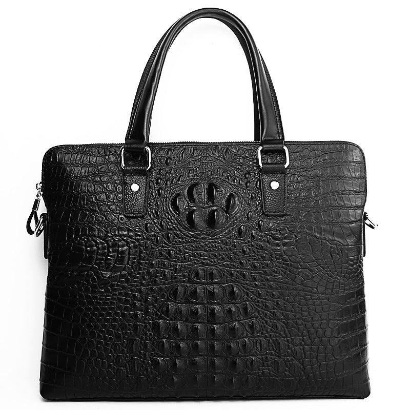 Men's Business Leather First Layer Cow Computer Men's Handbags