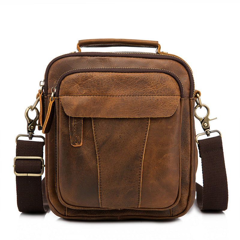 Men's Layer Crazy Horse Skin Cowhide Retro Bags