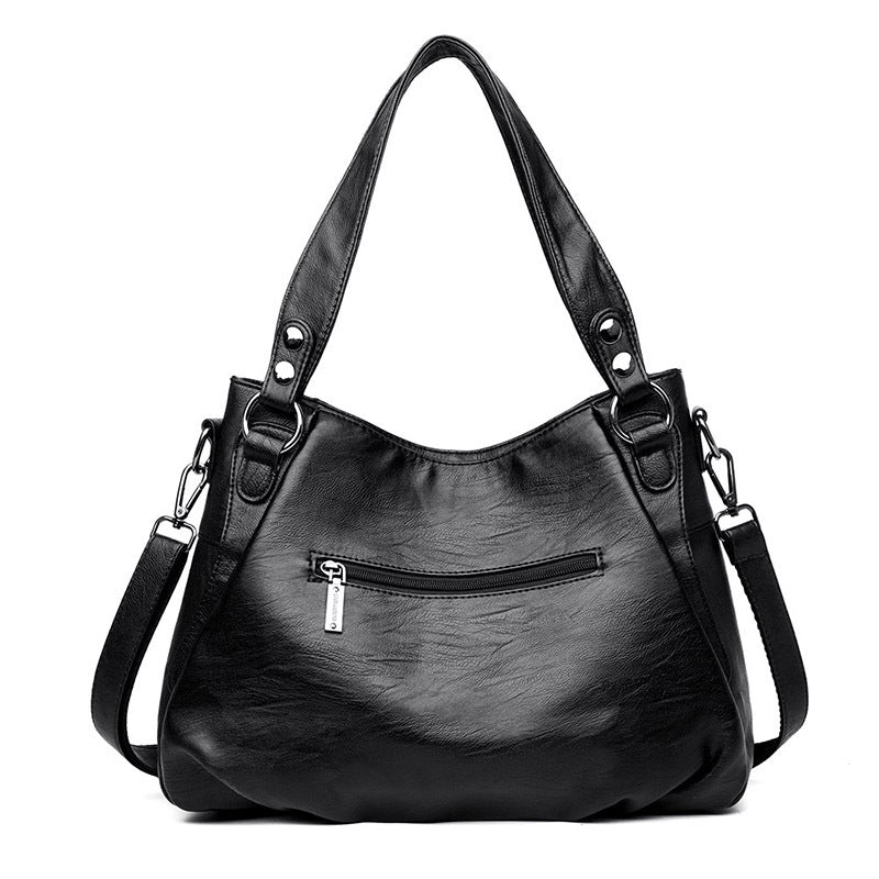 Women's Retro Mom Large Capacity Soft Leather Handbags