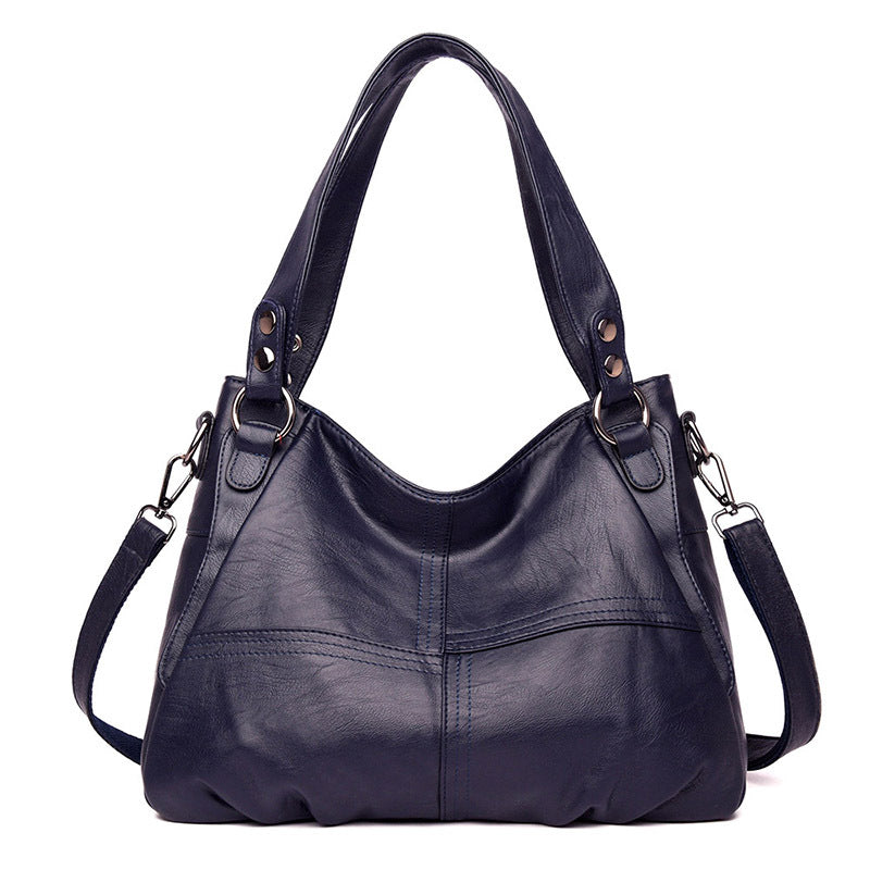Women's Retro Mom Large Capacity Soft Leather Handbags