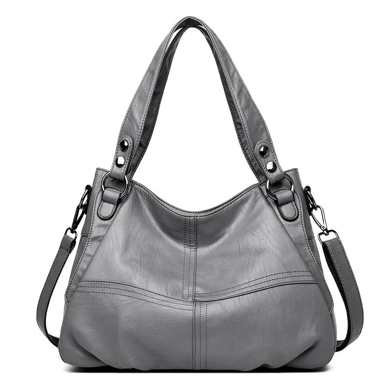 Women's Retro Mom Large Capacity Soft Leather Handbags