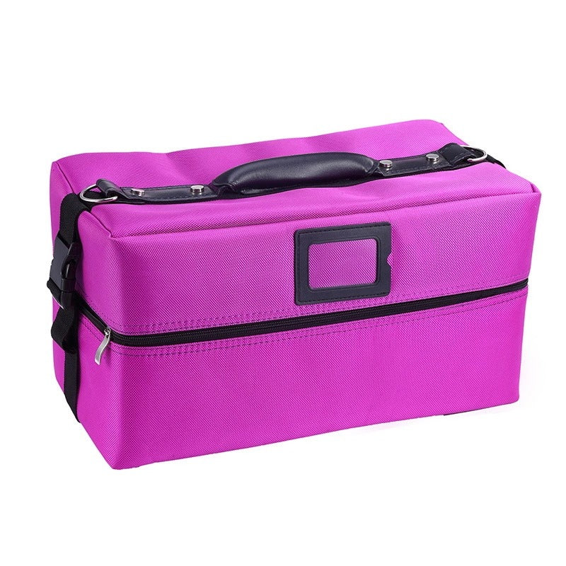 Cloth Double Open Nail Kit Tattoo Cosmetic Cases