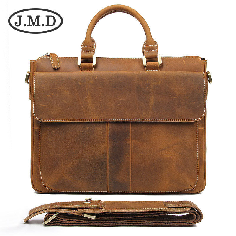 Men's Business Trip Computer Top Layer Cowhide Men's Briefcases