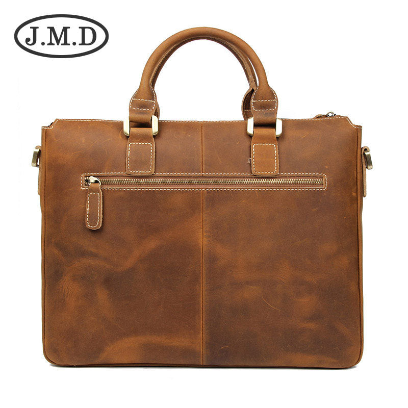 Men's Business Trip Computer Top Layer Cowhide Men's Briefcases