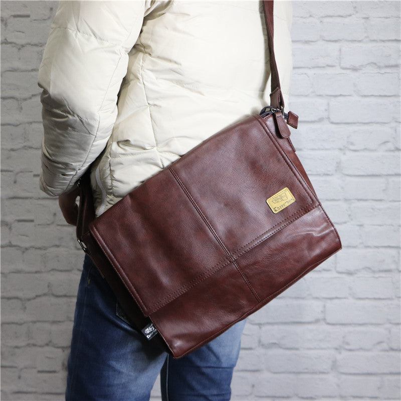 Men's Trendy Large Capacity Computer College Style Men's Shoulder Bags