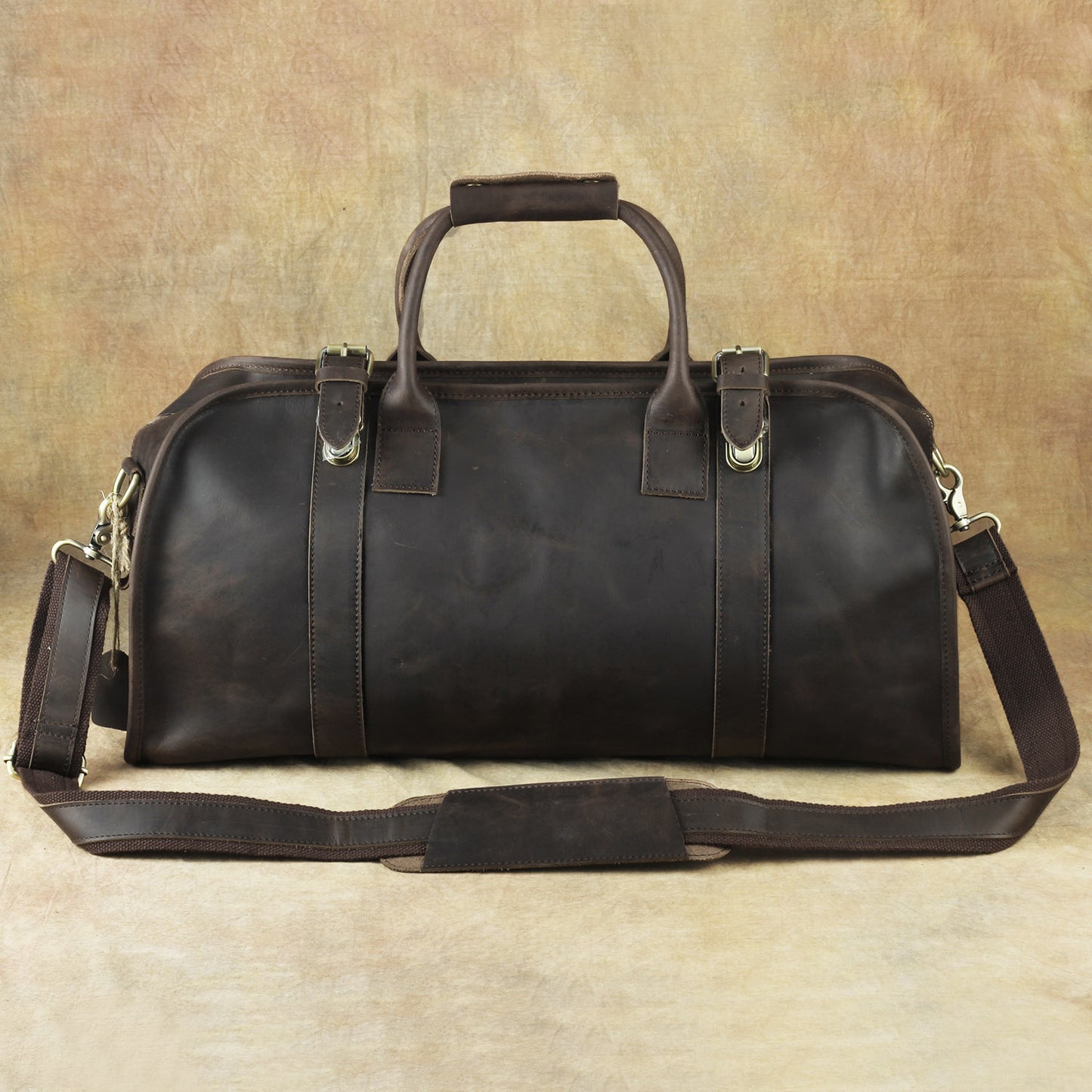 Women's & Men's & First Layer Cowhide Retro Crazy Horse Travel Bags