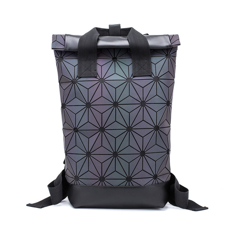 Women's & Men's & Geometric Rhombus Large Capacity Fitness Backpacks