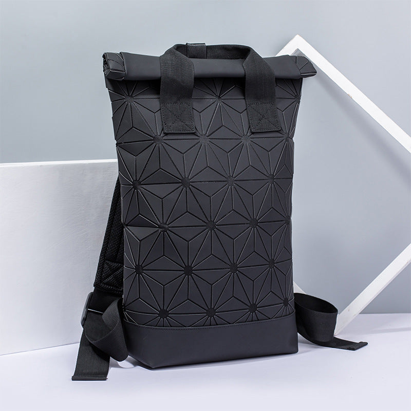 Women's & Men's & Geometric Rhombus Large Capacity Fitness Backpacks