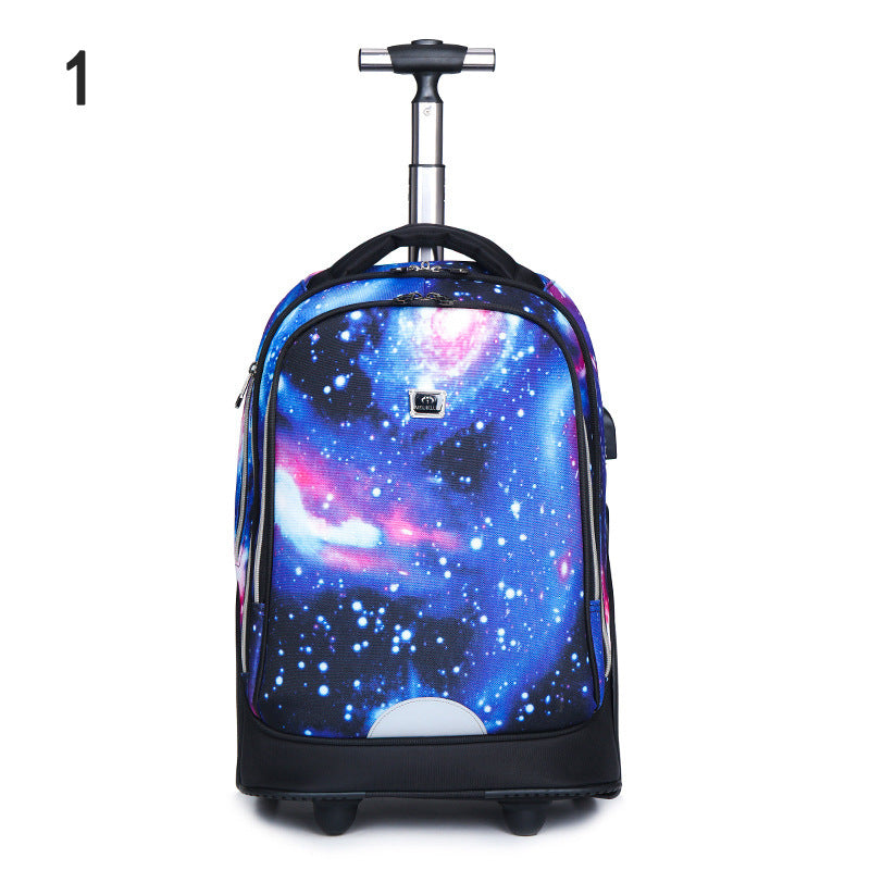 Korean Style Flow Printed Large Capacity Travel Bags