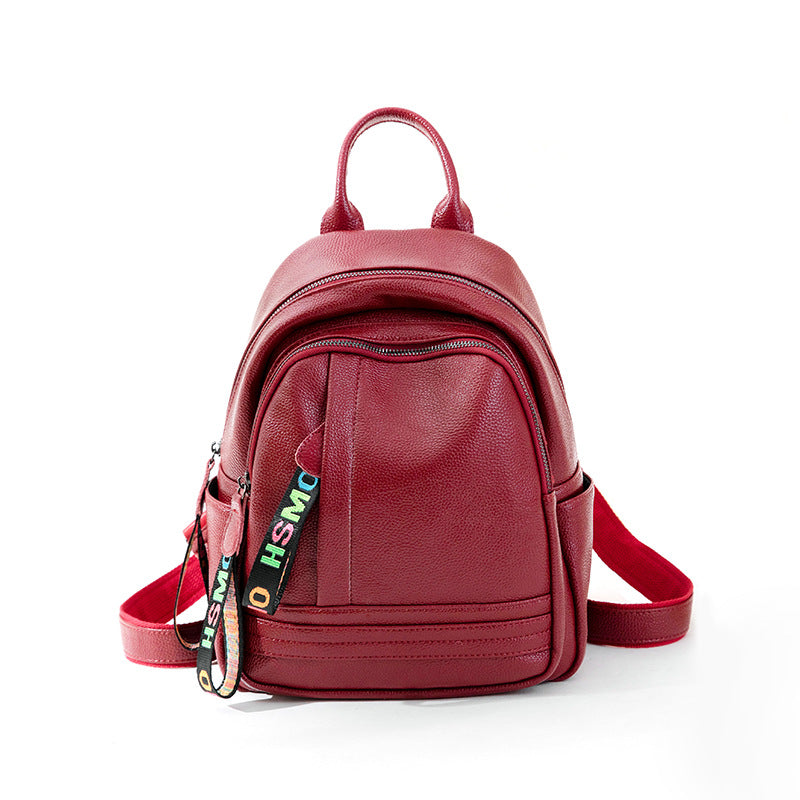 Women's Korean Trendy Fashion Soft Leather Backpacks