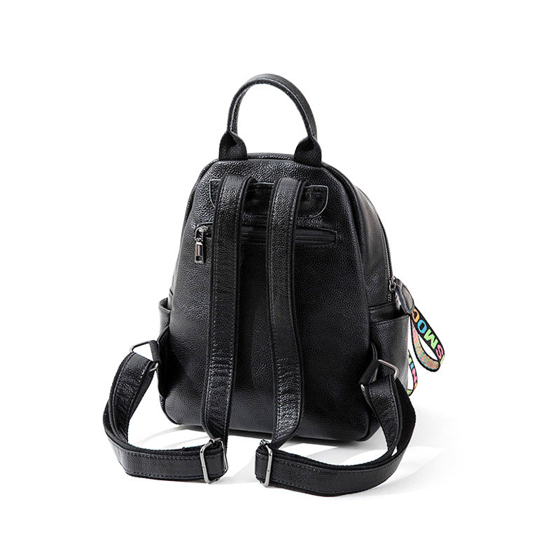 Women's Korean Trendy Fashion Soft Leather Backpacks