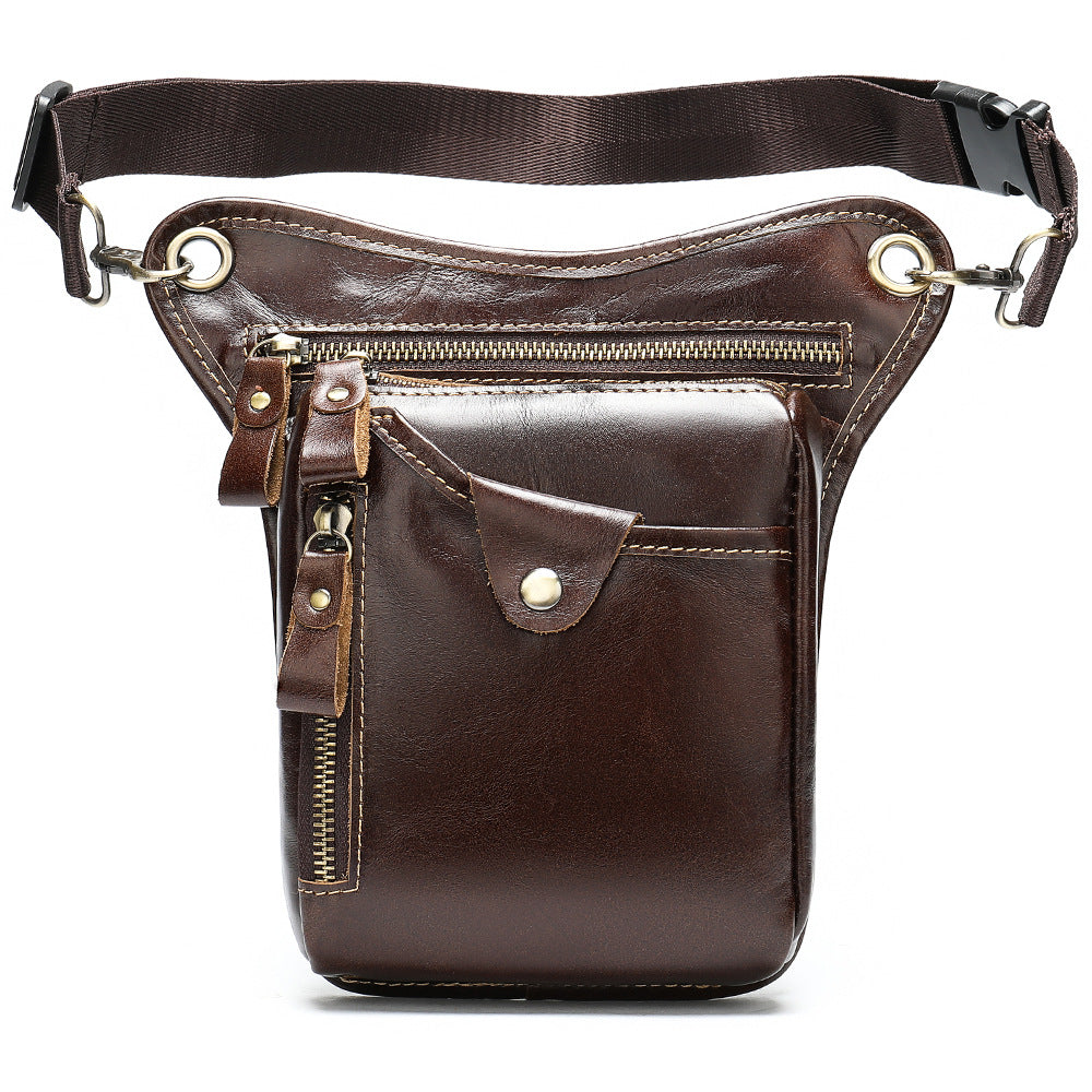 Men's Classy Vintage Leather Practical Leg Men's Waist Packs