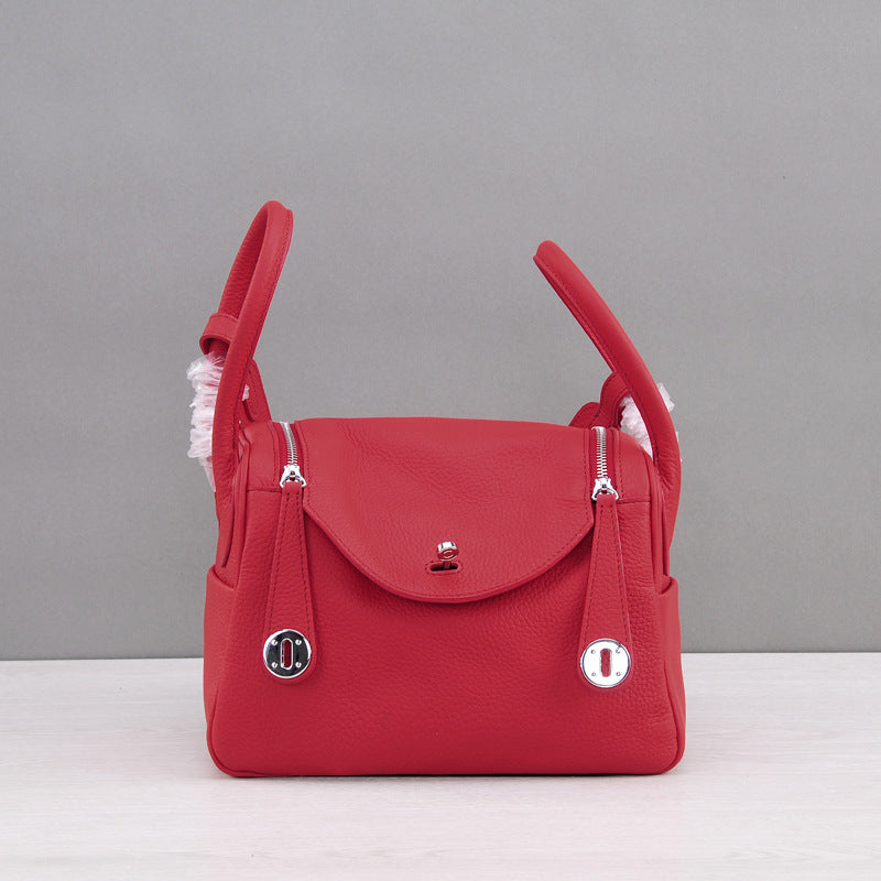 Women's Medicine Box Big Quality First Layer Leather Handbags