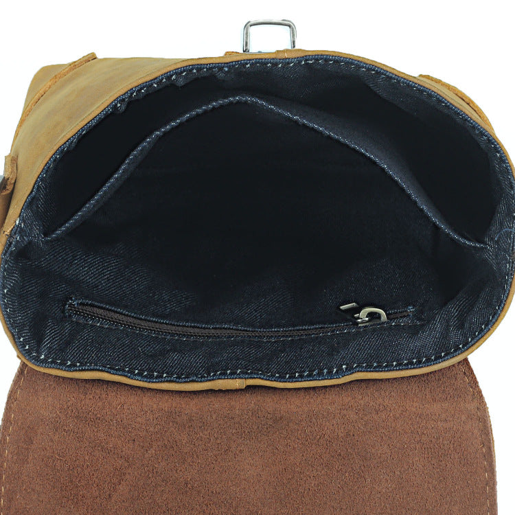 Men's Crazy Horse Leather Genuine First Layer Men's Shoulder Bags