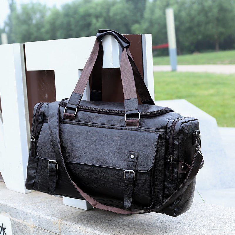Women's & Men's & Large Capacity Leather Portable Travel Bags
