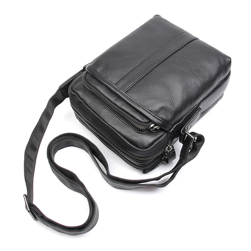 Men's New Comfortable Leather Waterproof Cowhide Men's Shoulder Bags