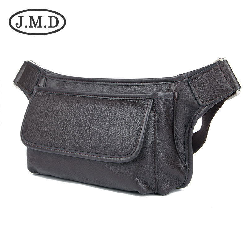 Men's Leather Fashion First Layer Cowhide Men's Waist Packs