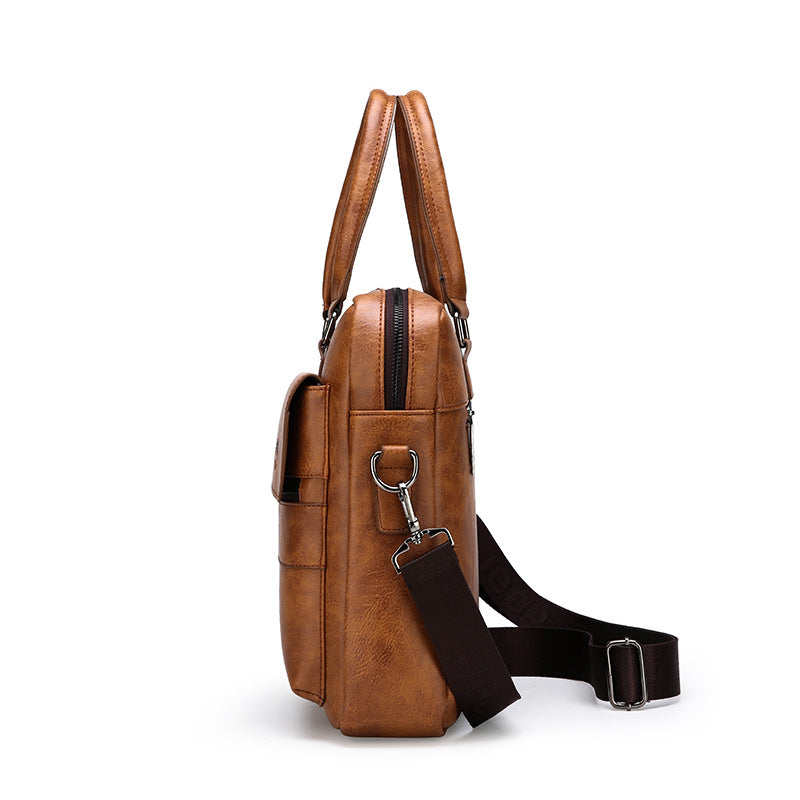 Men's Versatile Business Horizontal Thickened Fashion Men's Briefcases