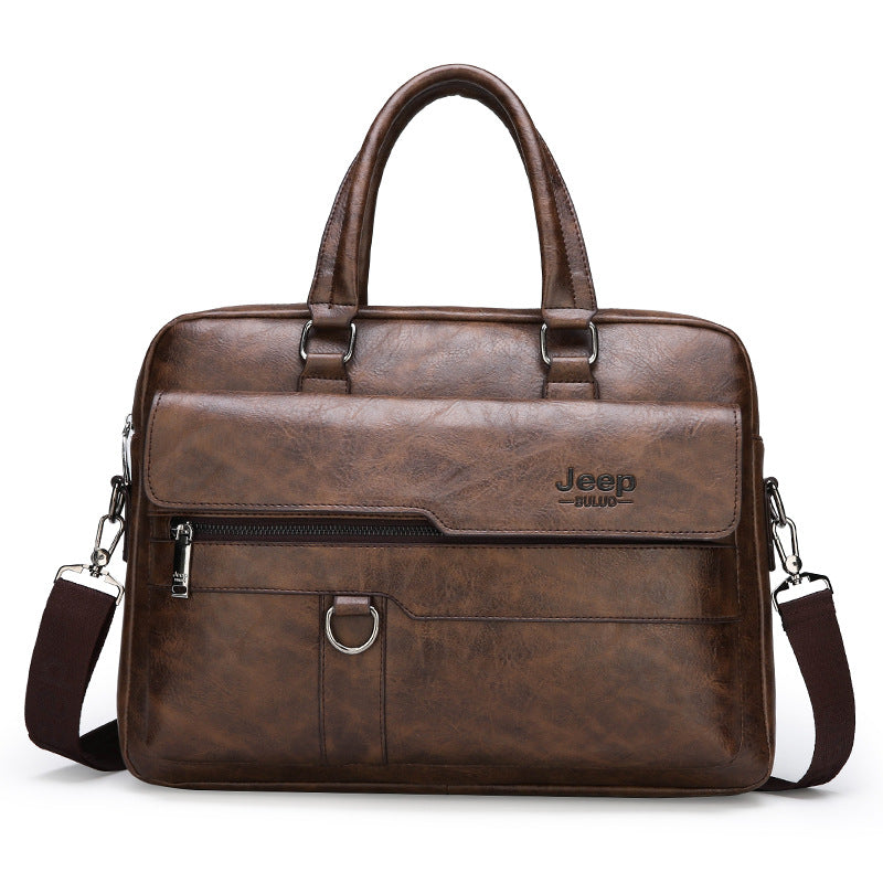 Men's Versatile Business Horizontal Thickened Fashion Men's Briefcases