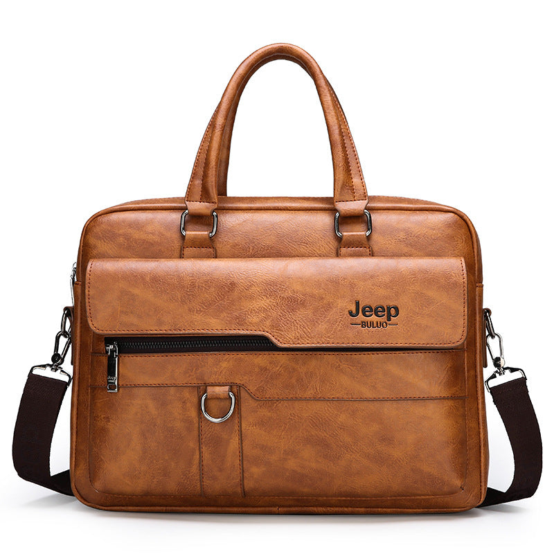 Men's Versatile Business Horizontal Thickened Fashion Men's Briefcases