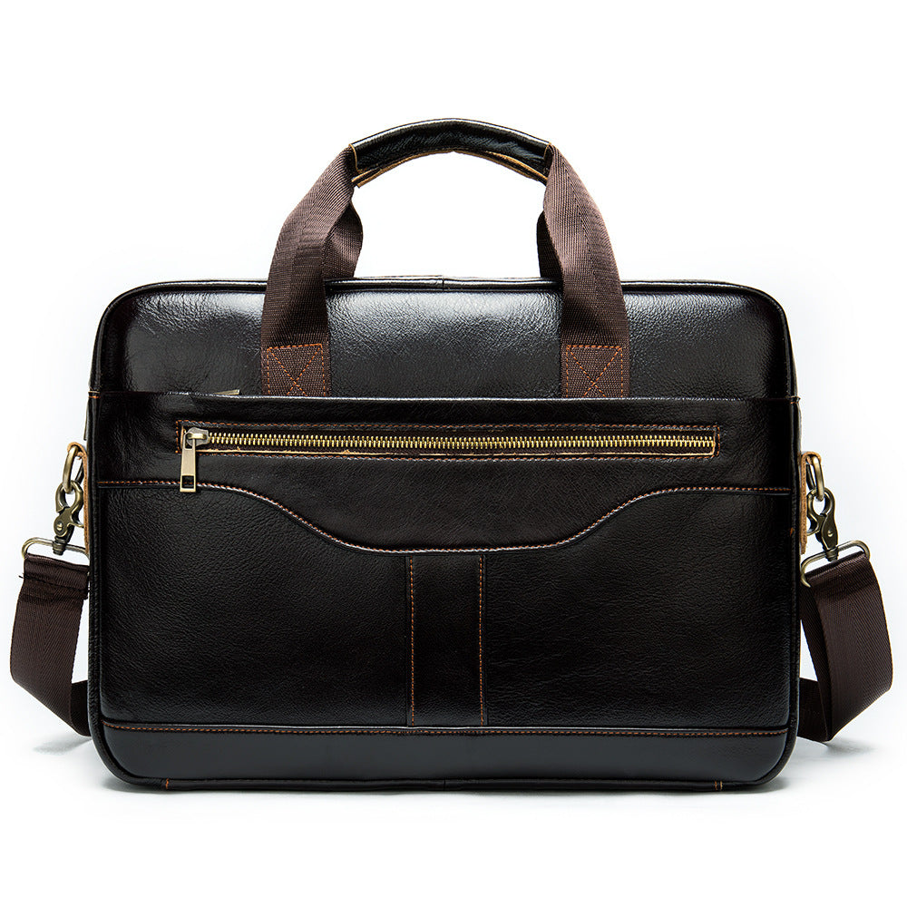 Men's Leather Business Retro First Layer Cowhide Men's Briefcases