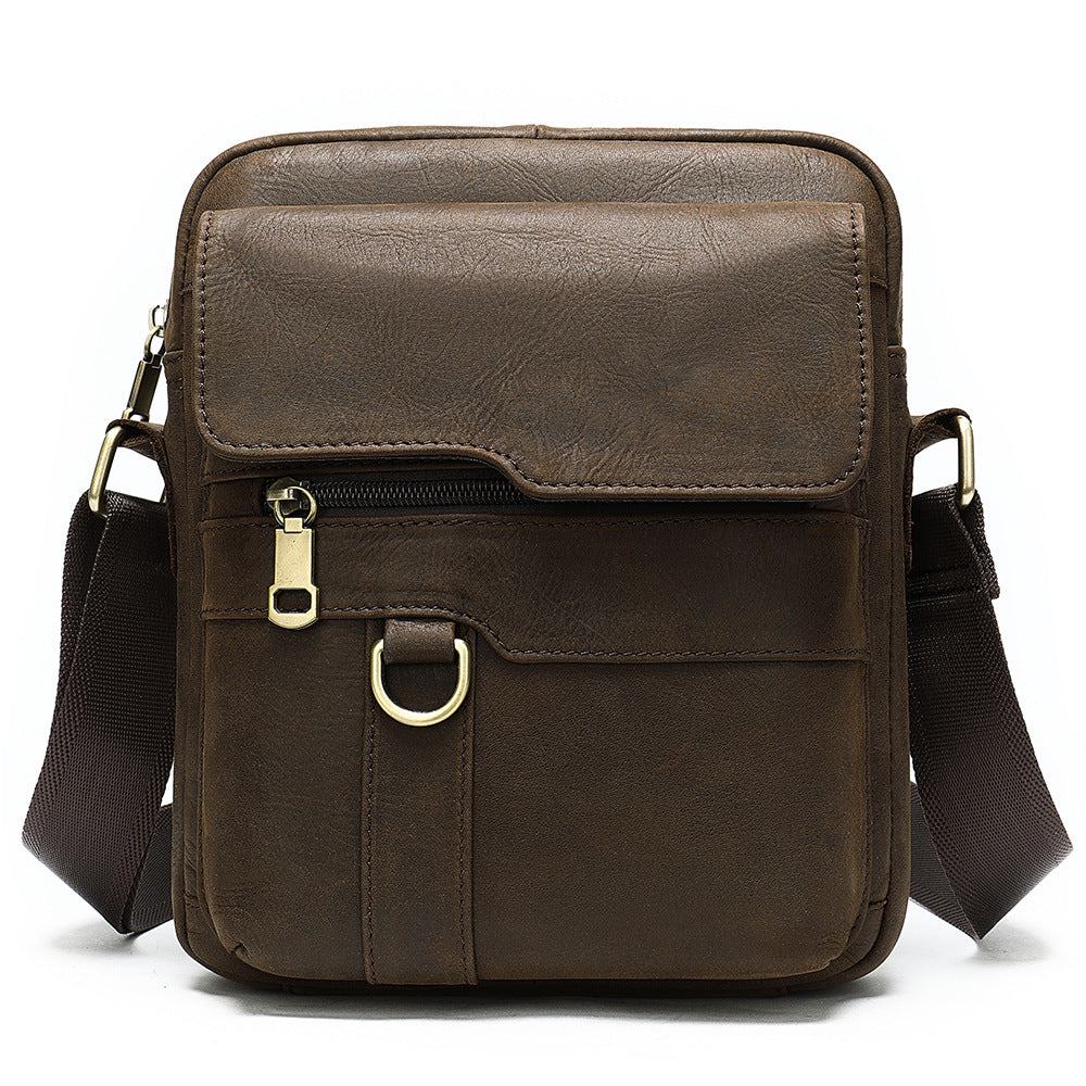 Men's Charming Leather Retro Genuine Business Men's Shoulder Bags