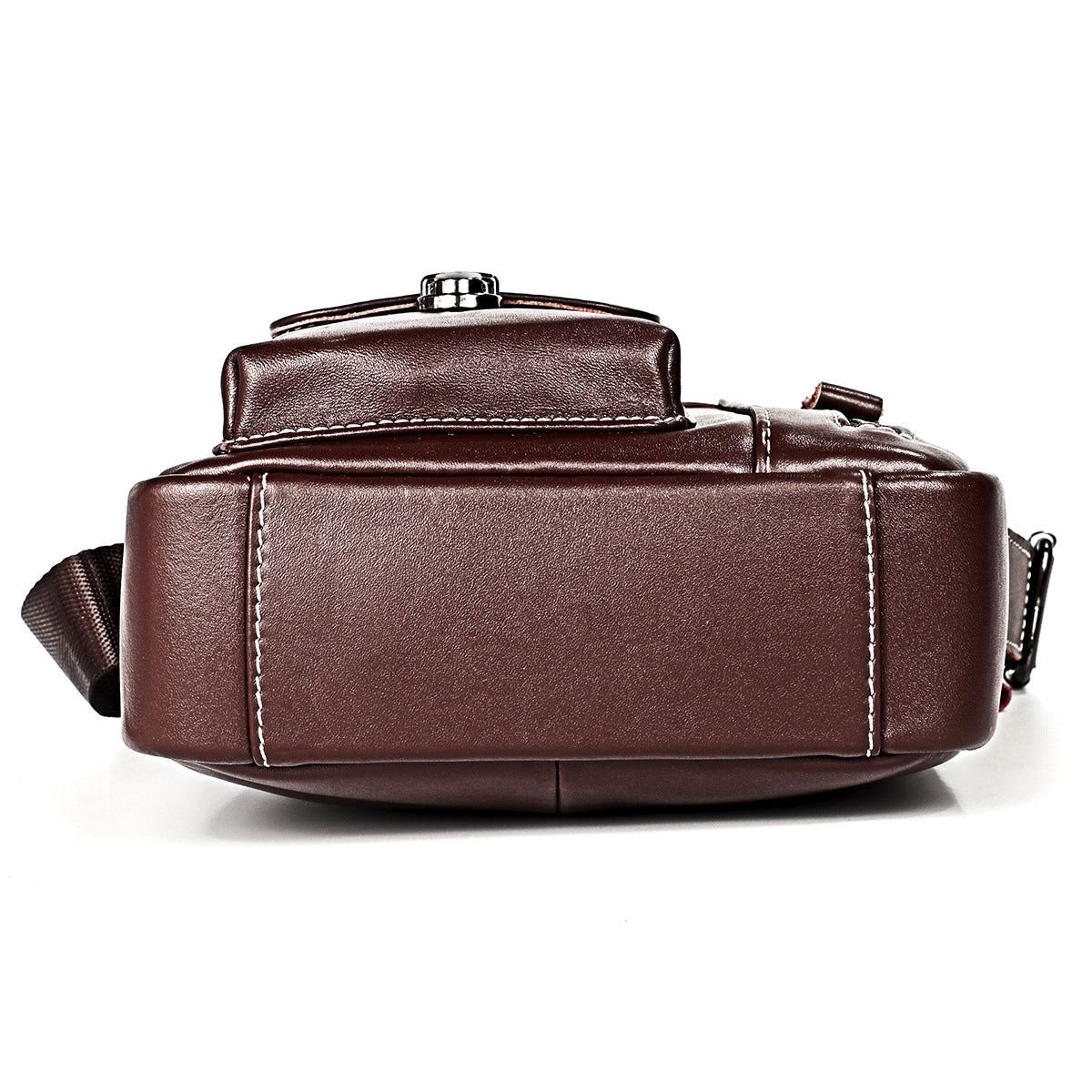 Men's Durable Leather Vertical Portable For Men's Messenger Bags