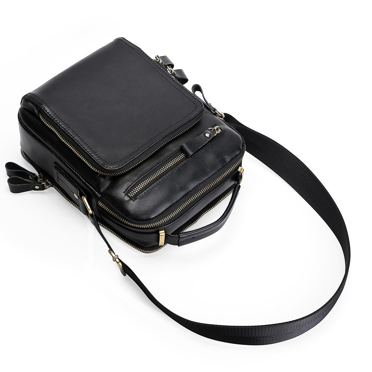 Men's Leather Fashion First Layer Cowhide Men's Messenger Bags