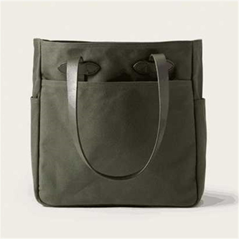 Men's Retro American Portable Waterproof Thick Canvas Men's Shoulder Bags