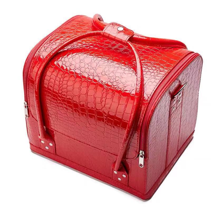 Portable Double Open Nail Tattoo Toolbox Cosmetic Cases