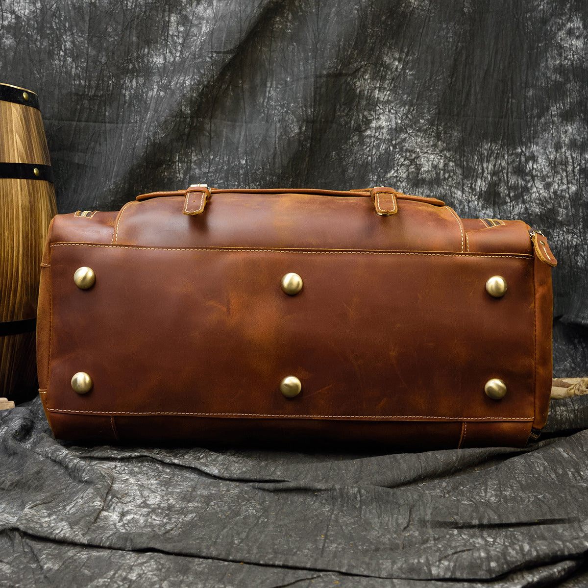 Men's Leather Traveling Large Capacity Cowhide With Travel Bags