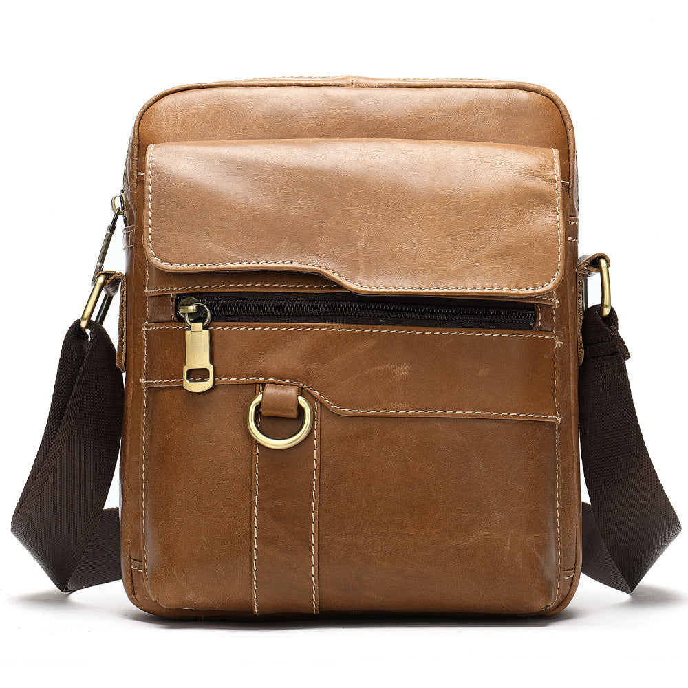 Men's Charming Leather Retro Genuine Business Men's Shoulder Bags
