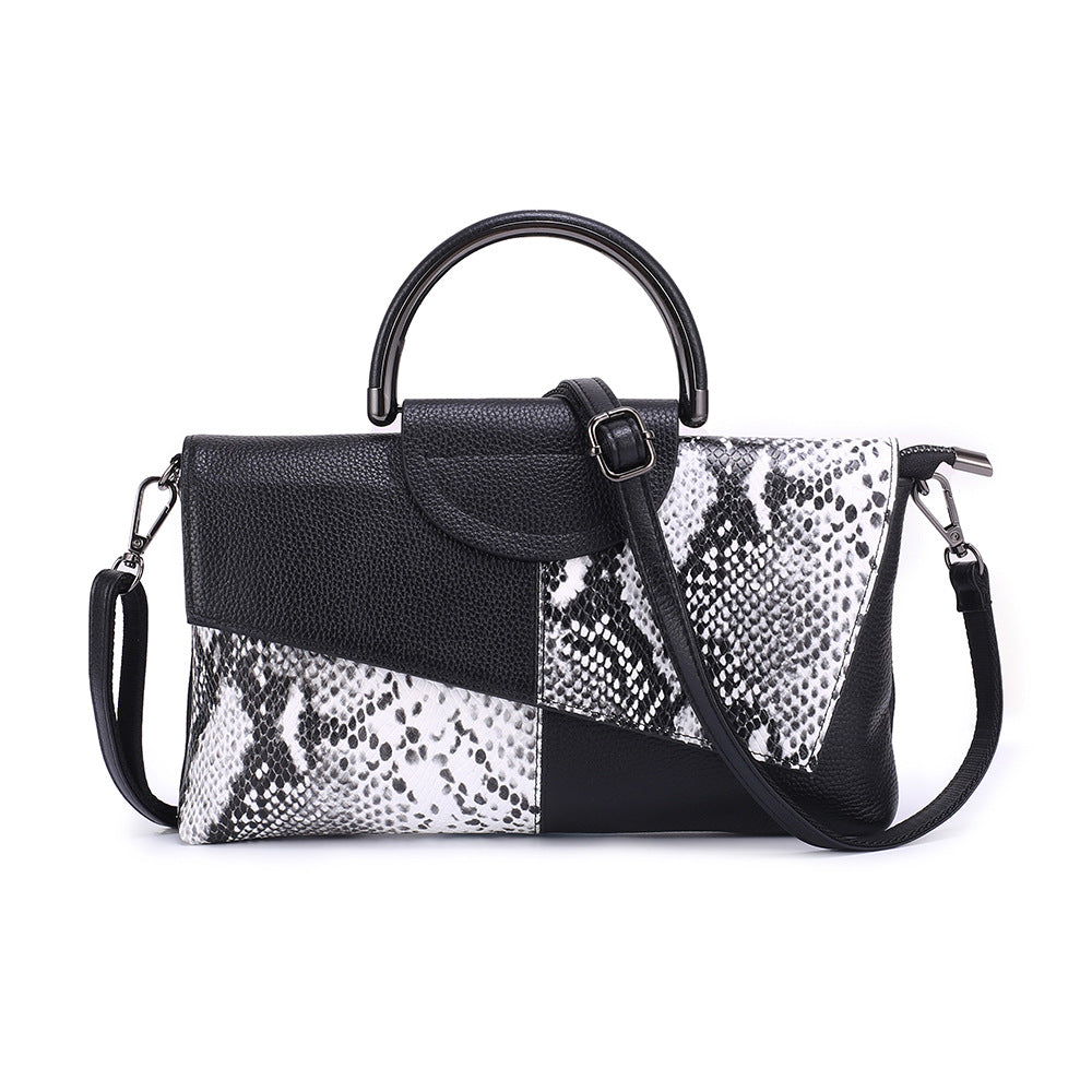 Women's Pattern Genuine Leather Soft Cattlehide Fashion Handbags