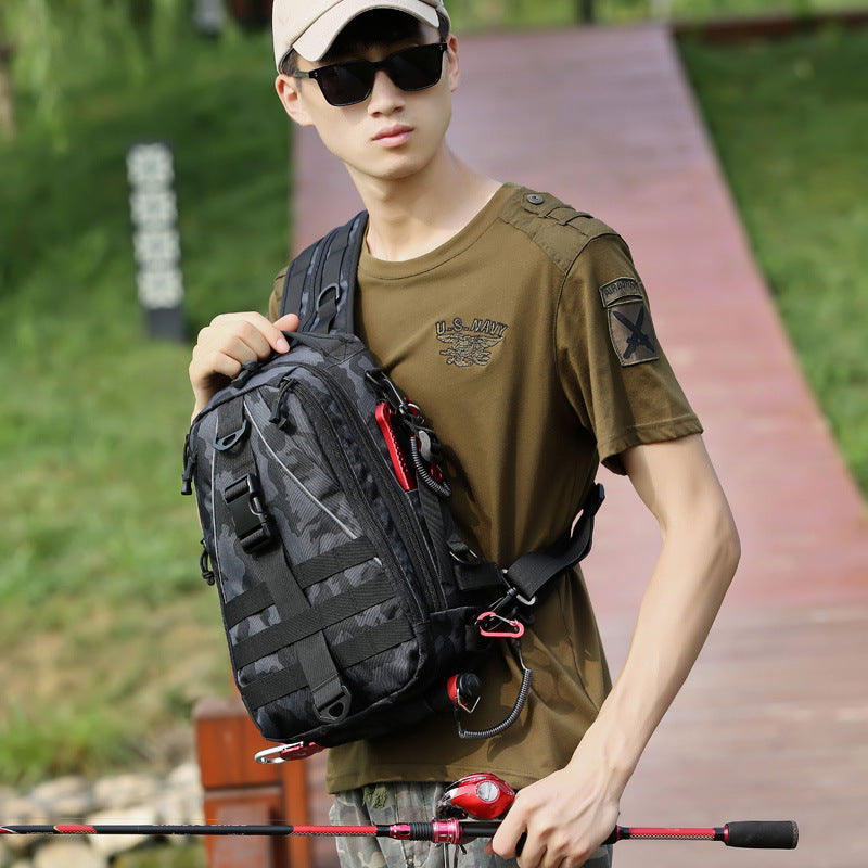Women's & Men's & Cool Walker Black Style Army Camouflage Backpacks
