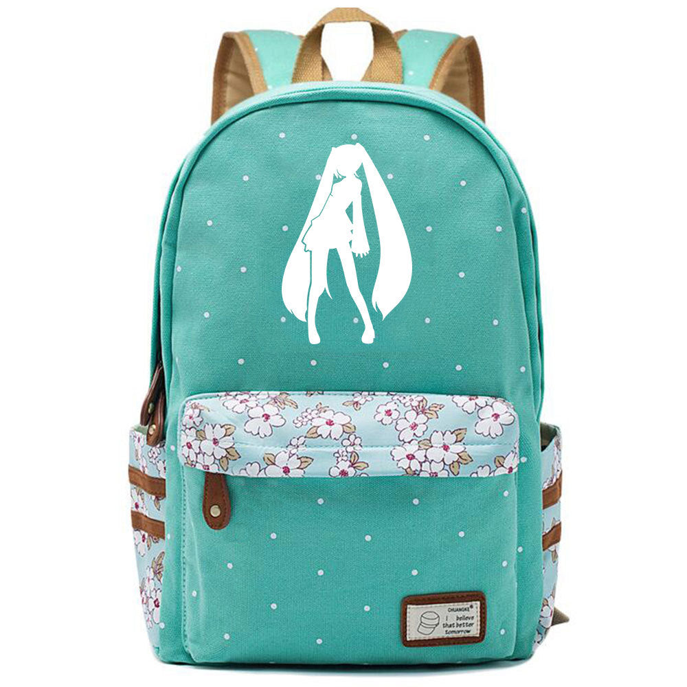Popular Elegant Fashion Virtual Music Printing Middle School Students' Schoolbags