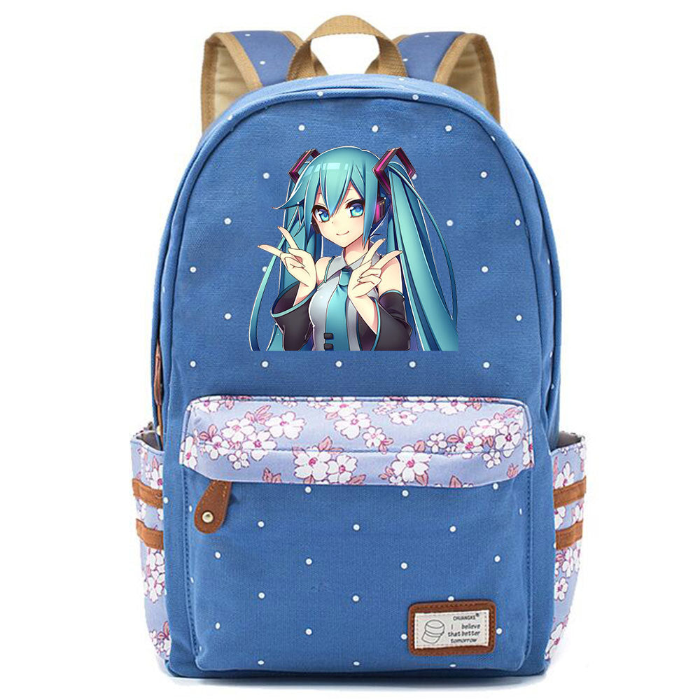Popular Elegant Fashion Virtual Music Printing Middle School Students' Schoolbags