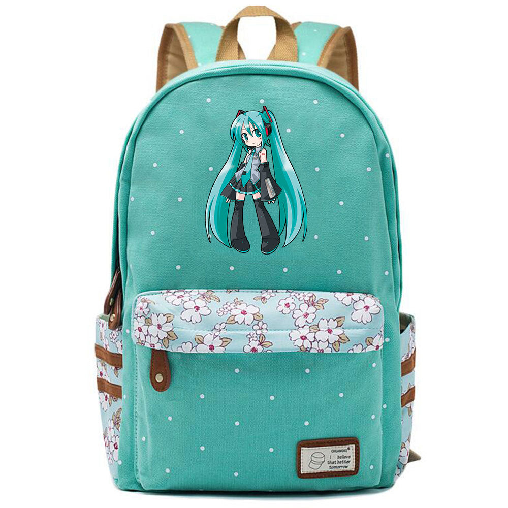 Popular Elegant Fashion Virtual Music Printing Middle School Students' Schoolbags