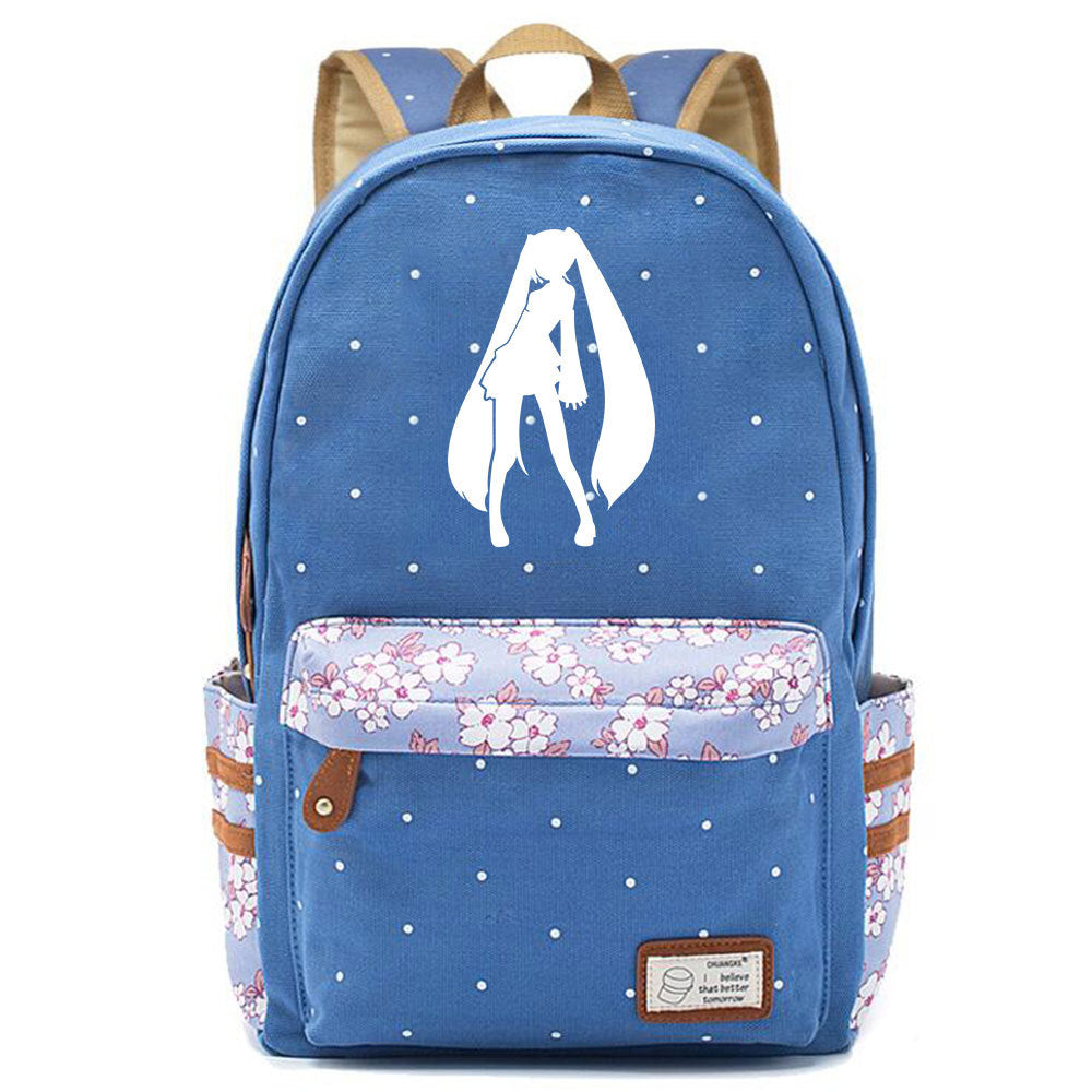 Popular Elegant Fashion Virtual Music Printing Middle School Students' Schoolbags