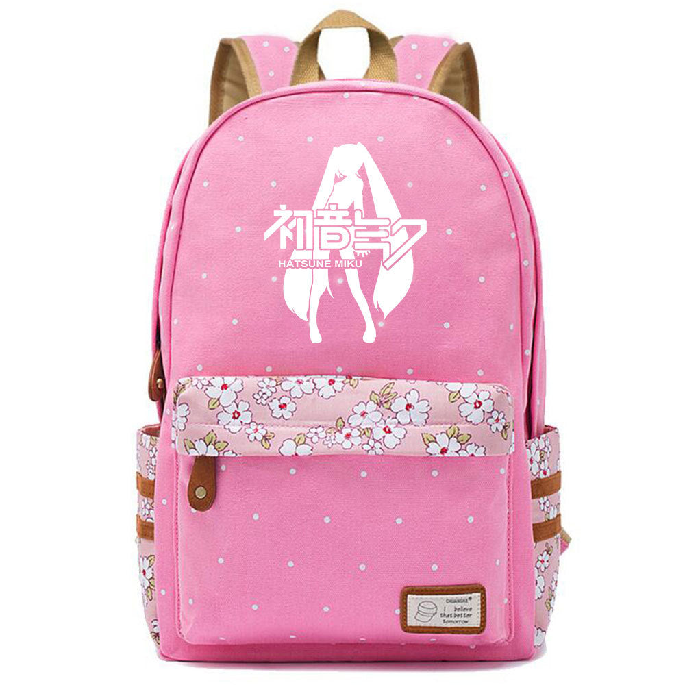 Popular Elegant Fashion Virtual Music Printing Middle School Students' Schoolbags