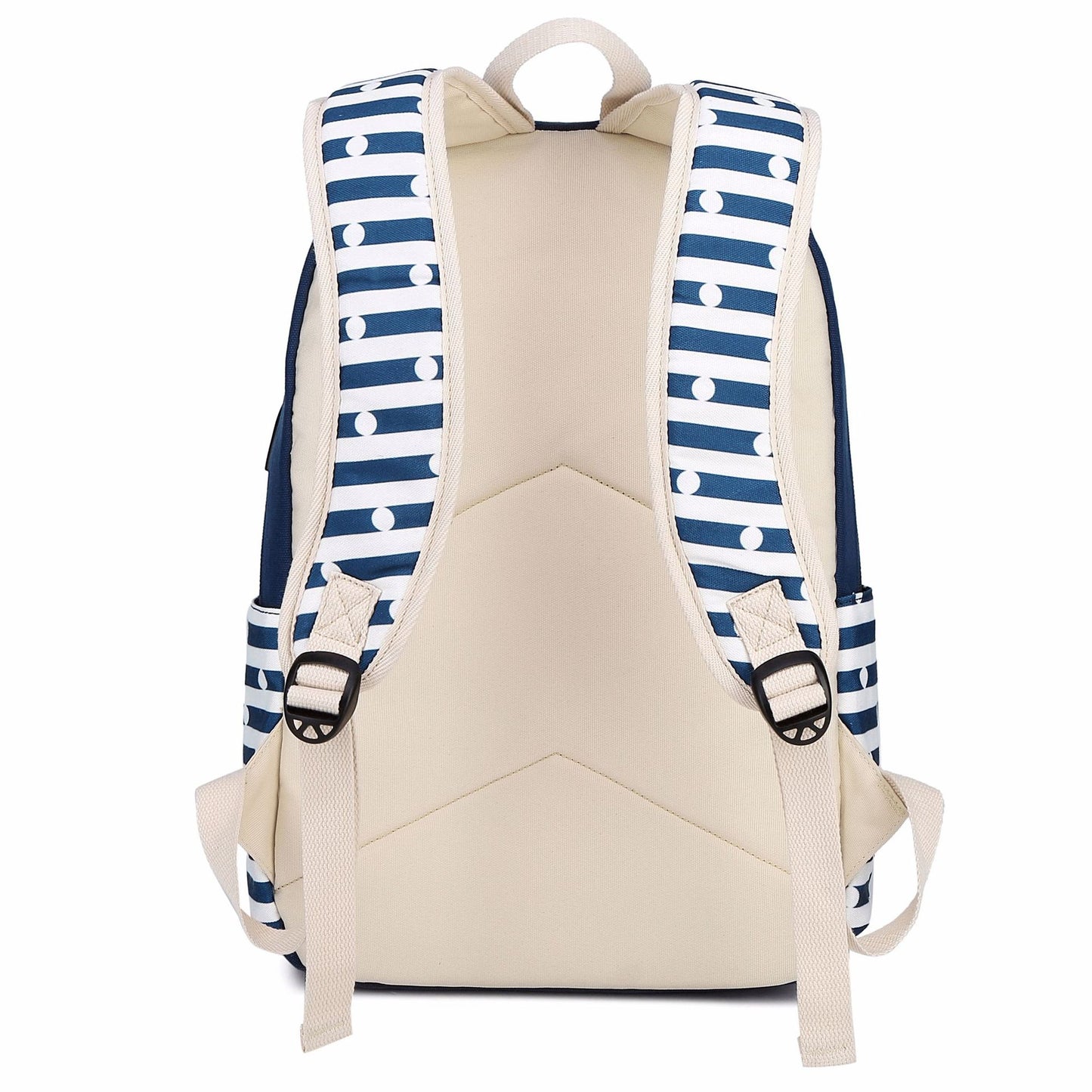 Printed Canvas Striped Female Korean Style Backpacks
