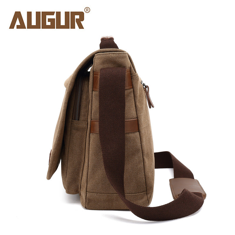 Men's Canvas Large Capacity Business Retro Electric Men's Messenger Bags