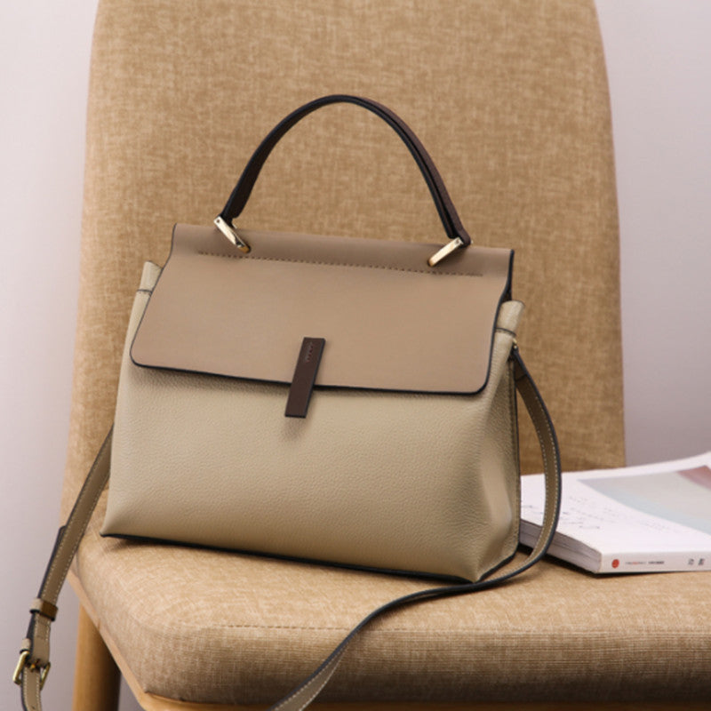 Women's First Layer Cattlehide Leather Fashion Korean Crossbody Bags