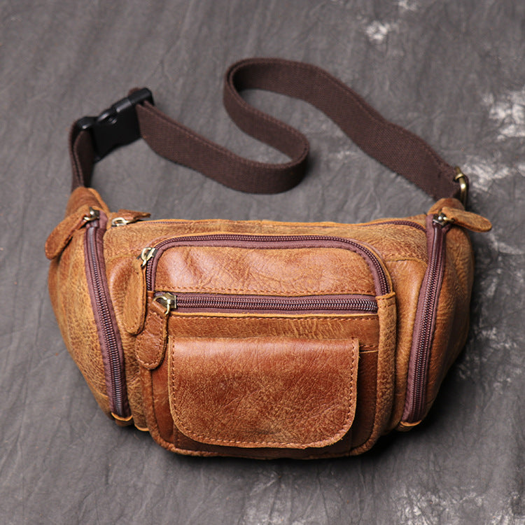 Women's & Men's & Leather Matte Top Layer Bags