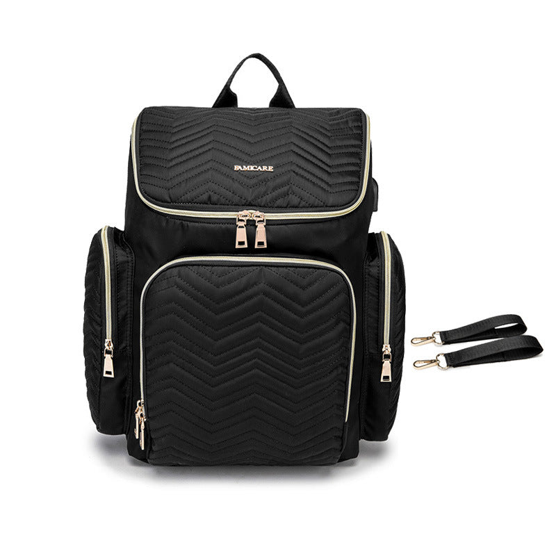 Women's Fashion Embroidered Mummy Maternity Multifunctional Large Bags
