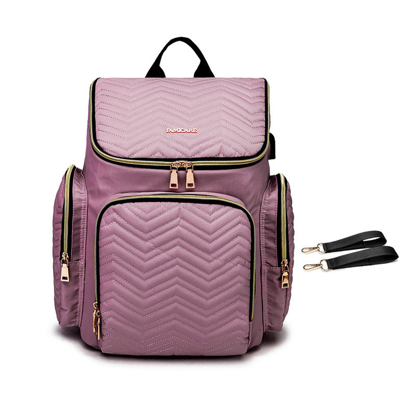 Women's Fashion Embroidered Mummy Maternity Multifunctional Large Bags