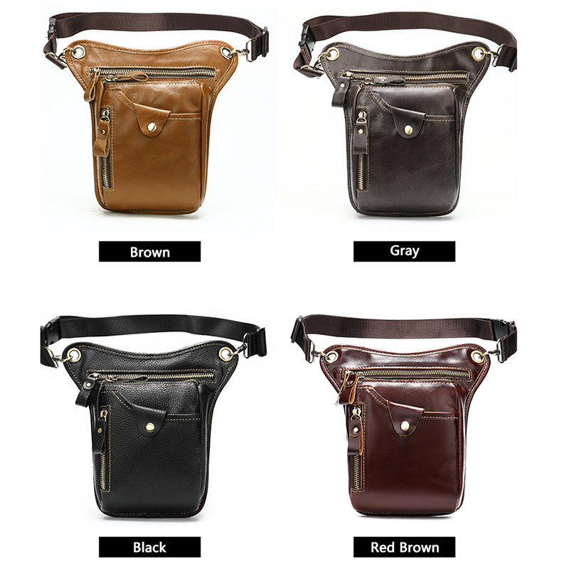 Men's Classy Vintage Leather Practical Leg Men's Waist Packs