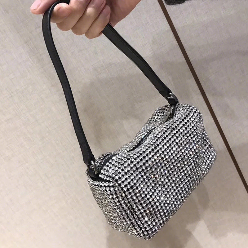 Women's Hand Carrying Full Diamond Rhinestone Portable Bags